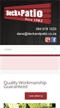 Mobile Screenshot of deckandpatio.co.za