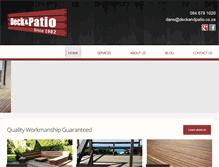 Tablet Screenshot of deckandpatio.co.za