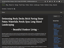 Tablet Screenshot of deckandpatio.com